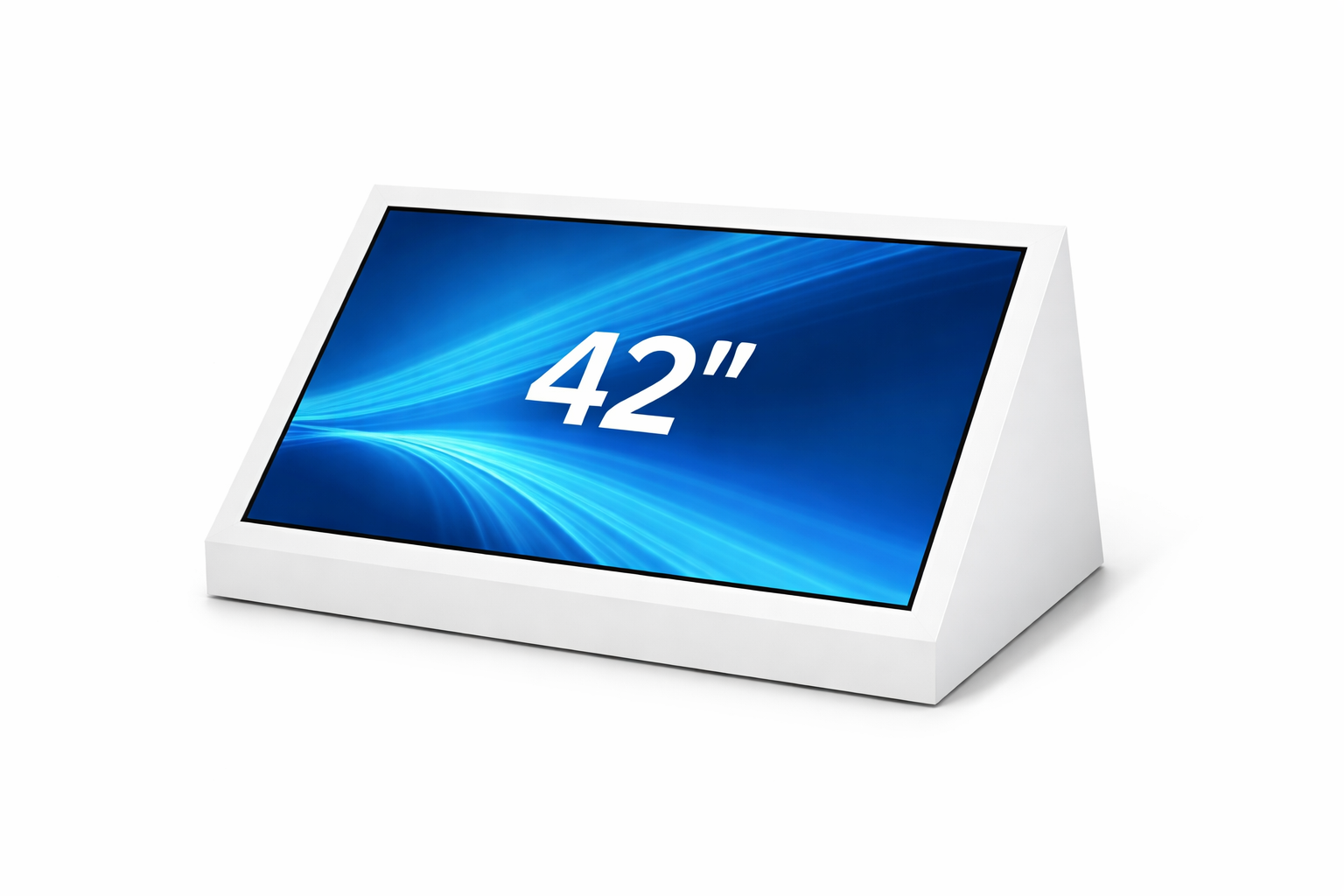 42 Lcd + Beyaz-Siyah Mdf Cover 